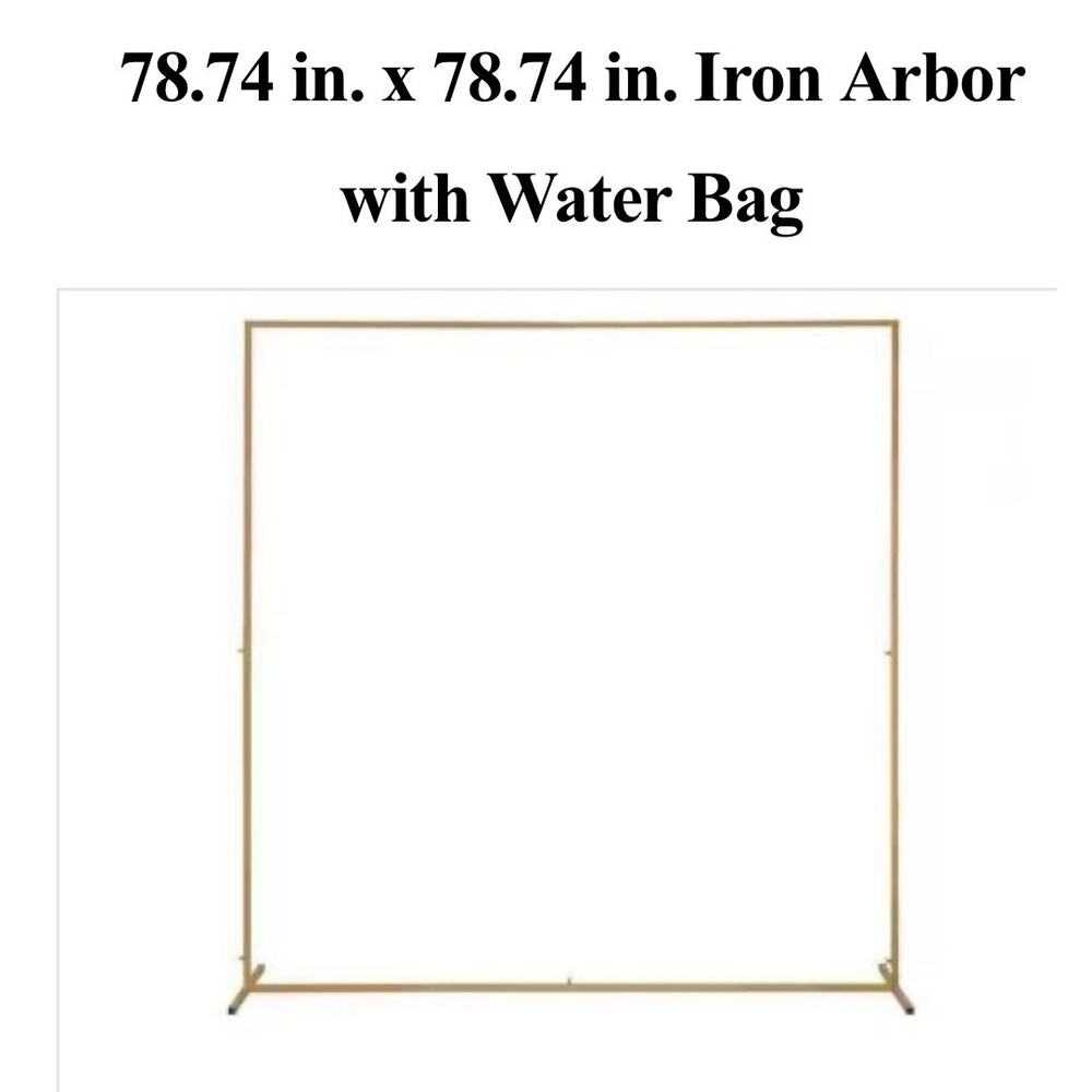 GOLD Metal Arch Backdrop Stand for Parties